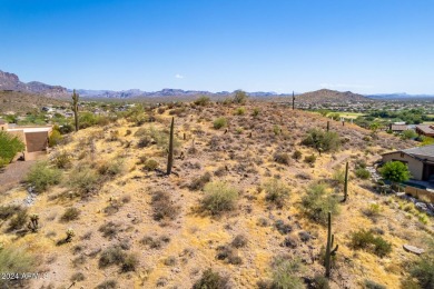 Wait until you see this spectacular hillside lot with views of on Gold Canyon Golf Resort - Sidewinder in Arizona - for sale on GolfHomes.com, golf home, golf lot