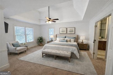 Stately 6-bedroom, 5-bath executive home built by award-winning on Woodmont Golf and Country Club in Georgia - for sale on GolfHomes.com, golf home, golf lot