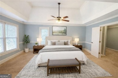 Stately 6-bedroom, 5-bath executive home built by award-winning on Woodmont Golf and Country Club in Georgia - for sale on GolfHomes.com, golf home, golf lot