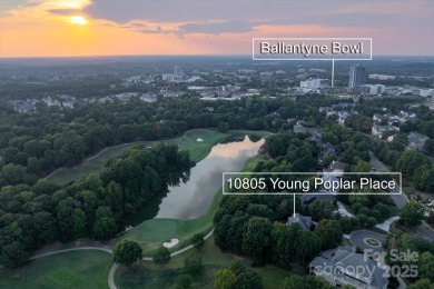 This one has it all - full basement home, on a quiet cul-de-sac on Ballantyne Resort and Country Club in North Carolina - for sale on GolfHomes.com, golf home, golf lot