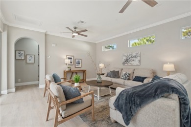 This completely renovated home sits directly on the golf course on Indian River Club in Florida - for sale on GolfHomes.com, golf home, golf lot