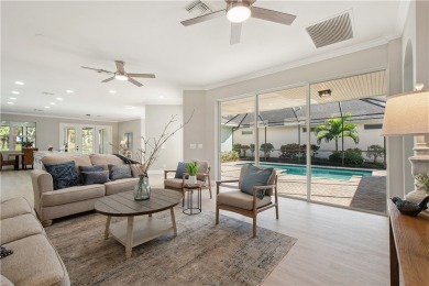 This completely renovated home sits directly on the golf course on Indian River Club in Florida - for sale on GolfHomes.com, golf home, golf lot