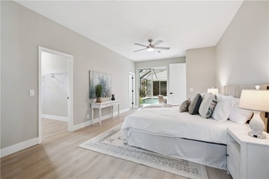 This completely renovated home sits directly on the golf course on Indian River Club in Florida - for sale on GolfHomes.com, golf home, golf lot