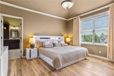 This 2-story home in Chapel Hill sits on a large cul-de-sac lot on Heritage Park Golf Course in Kansas - for sale on GolfHomes.com, golf home, golf lot