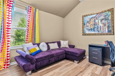 This 2-story home in Chapel Hill sits on a large cul-de-sac lot on Heritage Park Golf Course in Kansas - for sale on GolfHomes.com, golf home, golf lot