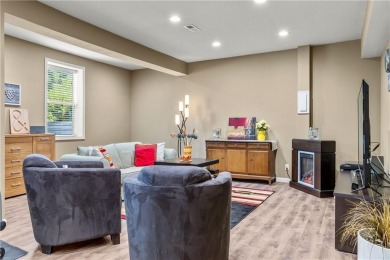 This 2-story home in Chapel Hill sits on a large cul-de-sac lot on Heritage Park Golf Course in Kansas - for sale on GolfHomes.com, golf home, golf lot