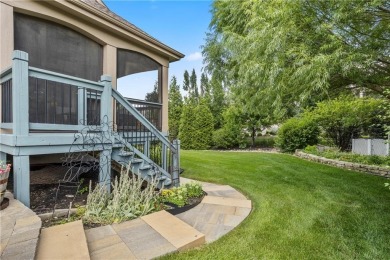 This 2-story home in Chapel Hill sits on a large cul-de-sac lot on Heritage Park Golf Course in Kansas - for sale on GolfHomes.com, golf home, golf lot