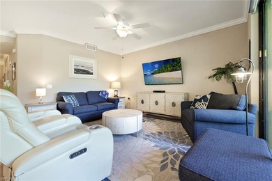 Social membership is included with this stunning first-floor on Bonita National Golf Course in Florida - for sale on GolfHomes.com, golf home, golf lot