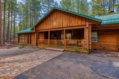 Pinetop Country Club stunning log cabin designed for comfort on Pinetop Lakes Country Club in Arizona - for sale on GolfHomes.com, golf home, golf lot