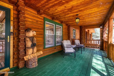 Pinetop Country Club stunning log cabin designed for comfort on Pinetop Lakes Country Club in Arizona - for sale on GolfHomes.com, golf home, golf lot
