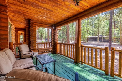 Pinetop Country Club stunning log cabin designed for comfort on Pinetop Lakes Country Club in Arizona - for sale on GolfHomes.com, golf home, golf lot