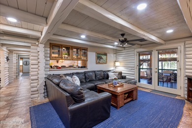 Pinetop Country Club stunning log cabin designed for comfort on Pinetop Lakes Country Club in Arizona - for sale on GolfHomes.com, golf home, golf lot