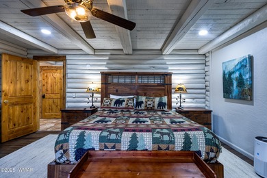 Pinetop Country Club stunning log cabin designed for comfort on Pinetop Lakes Country Club in Arizona - for sale on GolfHomes.com, golf home, golf lot