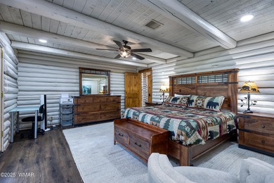 Pinetop Country Club stunning log cabin designed for comfort on Pinetop Lakes Country Club in Arizona - for sale on GolfHomes.com, golf home, golf lot