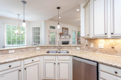 Custom crafted ranch home in desirable Heritage Wake Forest! Set on Heritage Golf Club in North Carolina - for sale on GolfHomes.com, golf home, golf lot