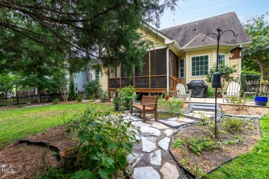 Custom crafted ranch home in desirable Heritage Wake Forest! Set on Heritage Golf Club in North Carolina - for sale on GolfHomes.com, golf home, golf lot
