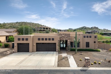This exceptional home showcases a stunning open-concept design on Superstition Mountain Club - Lost Gold in Arizona - for sale on GolfHomes.com, golf home, golf lot