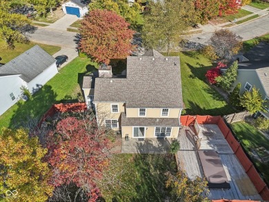 Welcome to this charming two-story home in Hearthstone, central on William Sahm Golf Course in Indiana - for sale on GolfHomes.com, golf home, golf lot