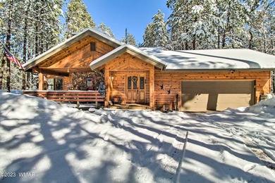 Unbelievable views of the 8th green from the gorgeous deck on White Mountain Country Club in Arizona - for sale on GolfHomes.com, golf home, golf lot