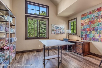 Handsomely crafted custom Aspen Glen home with fairway and river on Aspen Glen Club in Colorado - for sale on GolfHomes.com, golf home, golf lot