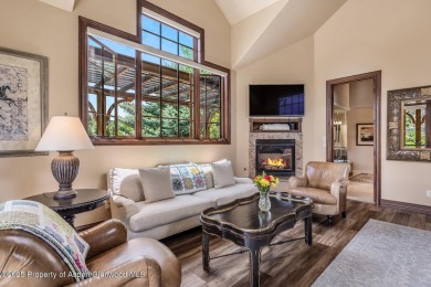 Handsomely crafted custom Aspen Glen home with fairway and river on Aspen Glen Club in Colorado - for sale on GolfHomes.com, golf home, golf lot