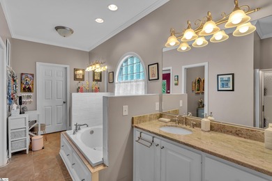 Refined design meets thoughtful functionality in this on Woodfin Ridge Golf Club in South Carolina - for sale on GolfHomes.com, golf home, golf lot