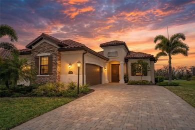 Enjoy expansive golf course views and spectacular western on Lakewood National Golf Club in Florida - for sale on GolfHomes.com, golf home, golf lot