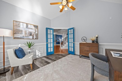 Enjoy stunning 16th fairway views from this beautifully designed on Eagle Ridge Golf Course in North Carolina - for sale on GolfHomes.com, golf home, golf lot