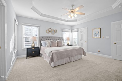 Enjoy stunning 16th fairway views from this beautifully designed on Eagle Ridge Golf Course in North Carolina - for sale on GolfHomes.com, golf home, golf lot