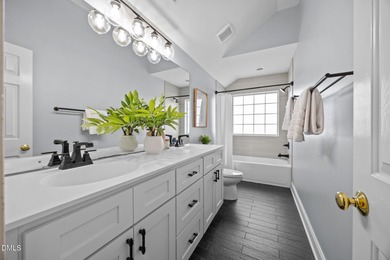 Enjoy stunning 16th fairway views from this beautifully designed on Eagle Ridge Golf Course in North Carolina - for sale on GolfHomes.com, golf home, golf lot