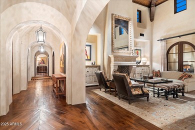 Warm and welcoming, nestled on a flat pad, motor court and on Silverleaf Golf Club in Arizona - for sale on GolfHomes.com, golf home, golf lot
