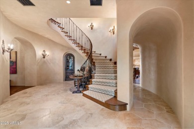 Warm and welcoming, nestled on a flat pad, motor court and on Silverleaf Golf Club in Arizona - for sale on GolfHomes.com, golf home, golf lot