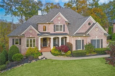 This exceptional four-sided brick home in the prestigious on Woodmont Golf and Country Club in Georgia - for sale on GolfHomes.com, golf home, golf lot