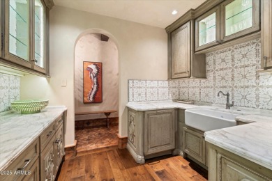 Warm and welcoming, nestled on a flat pad, motor court and on Silverleaf Golf Club in Arizona - for sale on GolfHomes.com, golf home, golf lot
