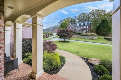 This exceptional four-sided brick home in the prestigious on Woodmont Golf and Country Club in Georgia - for sale on GolfHomes.com, golf home, golf lot