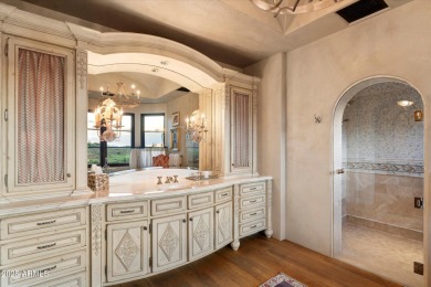 Warm and welcoming, nestled on a flat pad, motor court and on Silverleaf Golf Club in Arizona - for sale on GolfHomes.com, golf home, golf lot