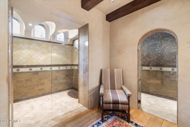 Warm and welcoming, nestled on a flat pad, motor court and on Silverleaf Golf Club in Arizona - for sale on GolfHomes.com, golf home, golf lot