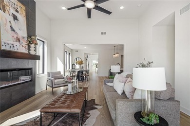 Discover modern, low-maintenance living in this stunning 1 on The Golf Club of Kansas in Kansas - for sale on GolfHomes.com, golf home, golf lot