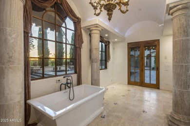 Set on an expansive acre-plus lot within Hidden Paradise--a on Camelback Golf Club in Arizona - for sale on GolfHomes.com, golf home, golf lot