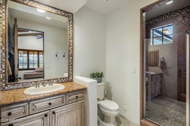 Set on an expansive acre-plus lot within Hidden Paradise--a on Camelback Golf Club in Arizona - for sale on GolfHomes.com, golf home, golf lot