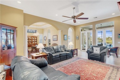 Arguably the finest view in Riverwind, showcasing a serene vista on Oak Harbor Country Club in Florida - for sale on GolfHomes.com, golf home, golf lot