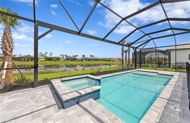 New construction Stellar plan with water views - AVAILABLE NOW! on Valencia Golf and Country Club in Florida - for sale on GolfHomes.com, golf home, golf lot