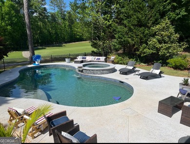 From sunsets over the fairway to your own private backyard oasis on Canongate At Flat Creek Club in Georgia - for sale on GolfHomes.com, golf home, golf lot