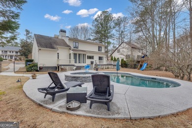 From sunsets over the fairway to your own private backyard oasis on Canongate At Flat Creek Club in Georgia - for sale on GolfHomes.com, golf home, golf lot