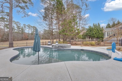 From sunsets over the fairway to your own private backyard oasis on Canongate At Flat Creek Club in Georgia - for sale on GolfHomes.com, golf home, golf lot