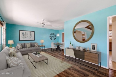 Charming 2-bedroom, 1 bathroom home in the heart of the vibrant on Sun City Country Club in Arizona - for sale on GolfHomes.com, golf home, golf lot