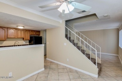 Fabulous 2-story townhome with 2 bedrooms, 1.5 baths. Kitchen on Raven Golf Club At South Mountain in Arizona - for sale on GolfHomes.com, golf home, golf lot