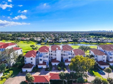 Perched high above it all, this rare end-unit penthouse offers on Pelican Marsh Golf Club in Florida - for sale on GolfHomes.com, golf home, golf lot