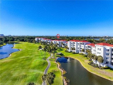 Perched high above it all, this rare end-unit penthouse offers on Pelican Marsh Golf Club in Florida - for sale on GolfHomes.com, golf home, golf lot