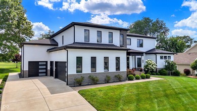 This home is an absolute showstopper-a modern masterpiece tucked on Dyes Walk Golf Course in Indiana - for sale on GolfHomes.com, golf home, golf lot